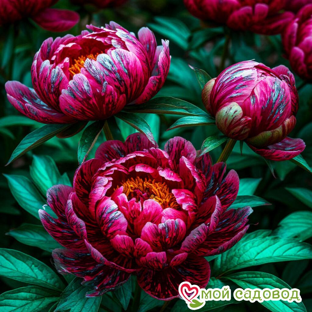 Пион Красный Атлас